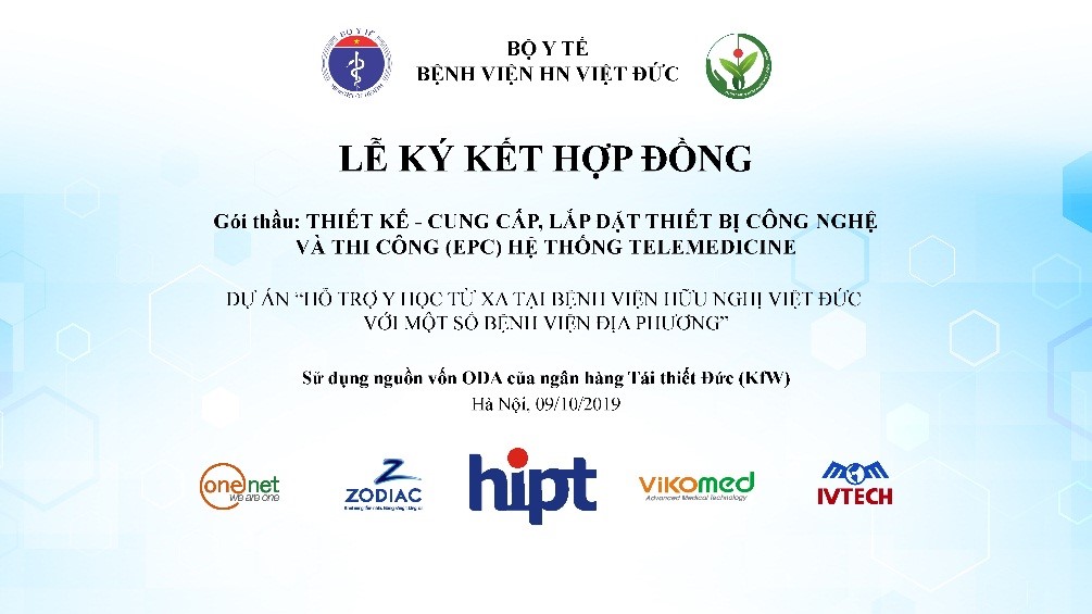 Lễ ký kết hợp đồng ngày 09/10/2019